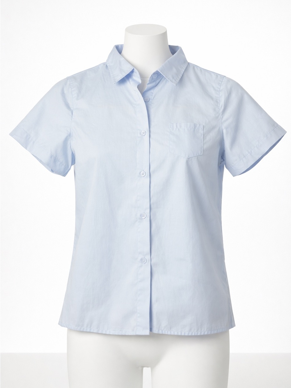 French Toast Girls Light Blue Short Sleeved Uniform Private School Shirt 14